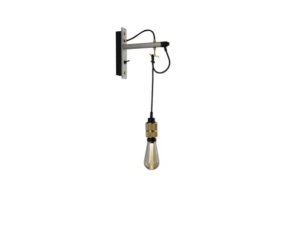 Buster+Punch - Hooked Wandlamp Stone/Brass