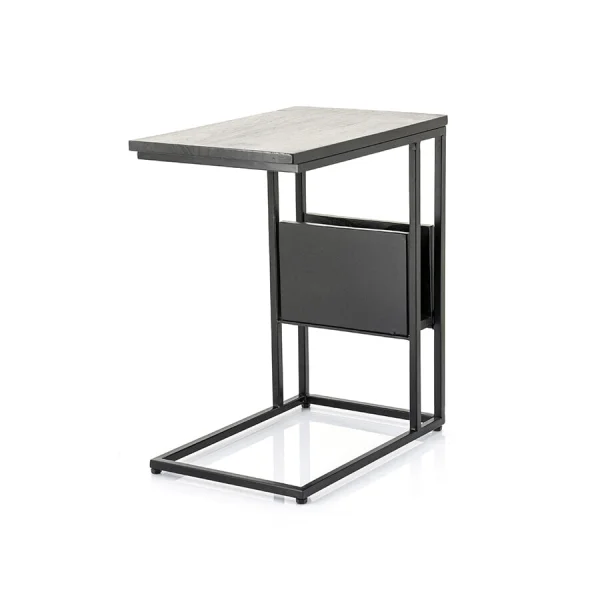 By-Boo Laptoptafel Slider Mangohout - Zwart