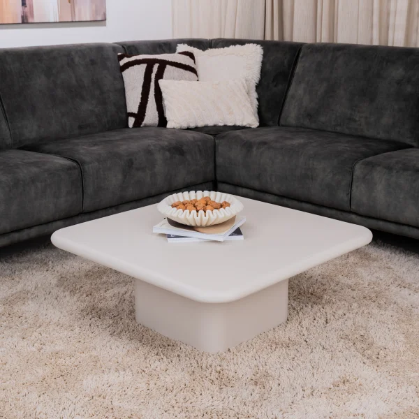 By-Boo Salontafel Siminto 80 x 80cm - Beige - Vierkant