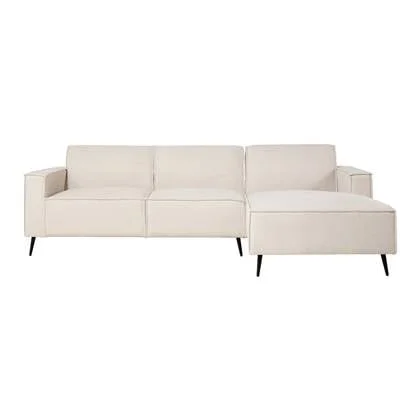 by fonQ Bo Hoekbank met Chaise Longue Rechts - Linnen - Beige