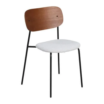 by fonQ Isel Eetkamerstoel - Créme / Zwart