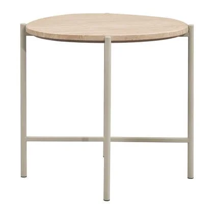 by fonQ Tavro Bijzettafel H 50 x B 54 cm - Naturel