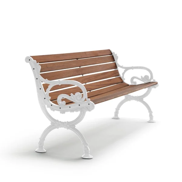 Byarums bruk Byarum bank Mahonie, wit frame, 155 cm