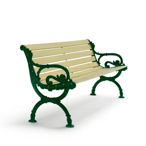 Byarums bruk Byarum bank Sparrenhout geïmpregneerd, groen frame, 155 cm