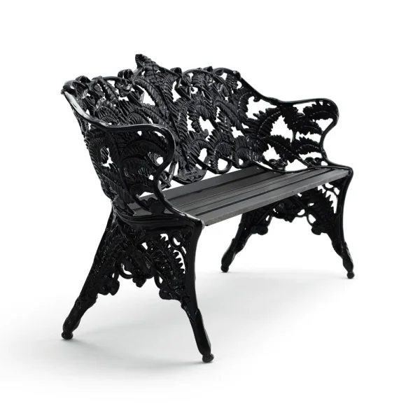 Byarums bruk Classic bank Mahonie zwarte beits, zwart frame