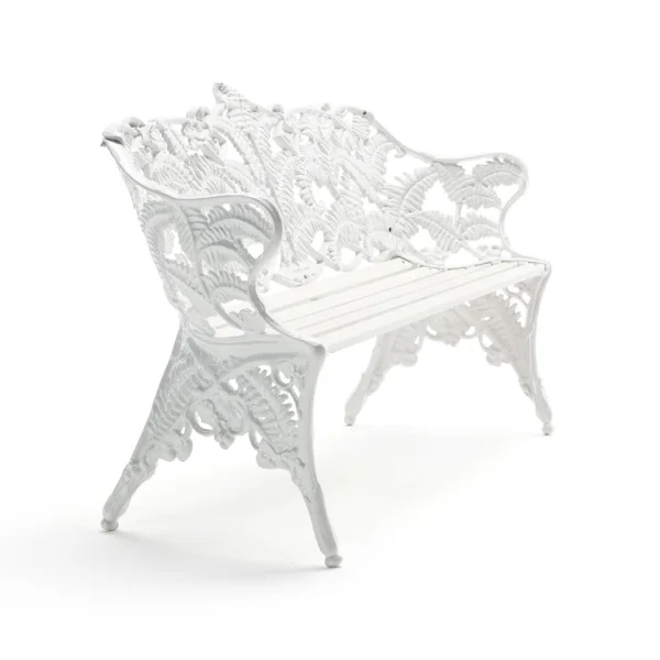 Byarums bruk Classic bank Wit gelakt sparrenhout, wit frame