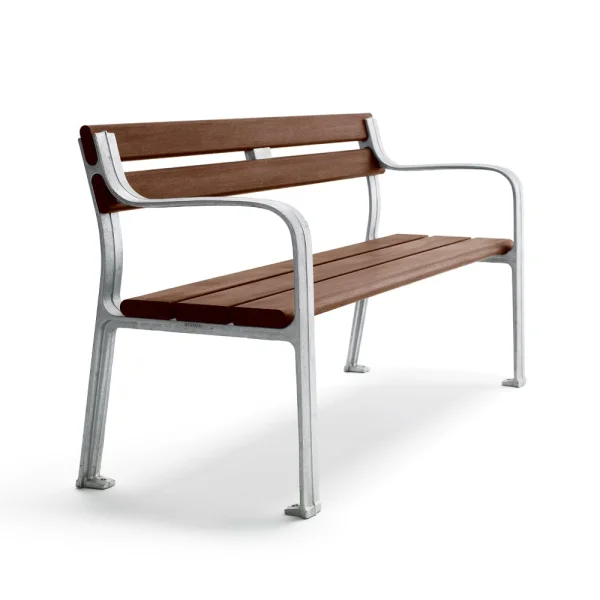 Byarums bruk Joy bank Mahonie, onbewerkt aluminium frame