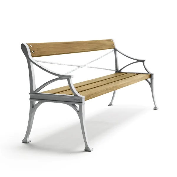 Byarums bruk Lessebo bank Eiken olie, ruw aluminium frame