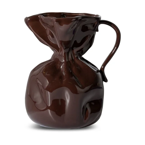 Byon Crumple vaas Bruin