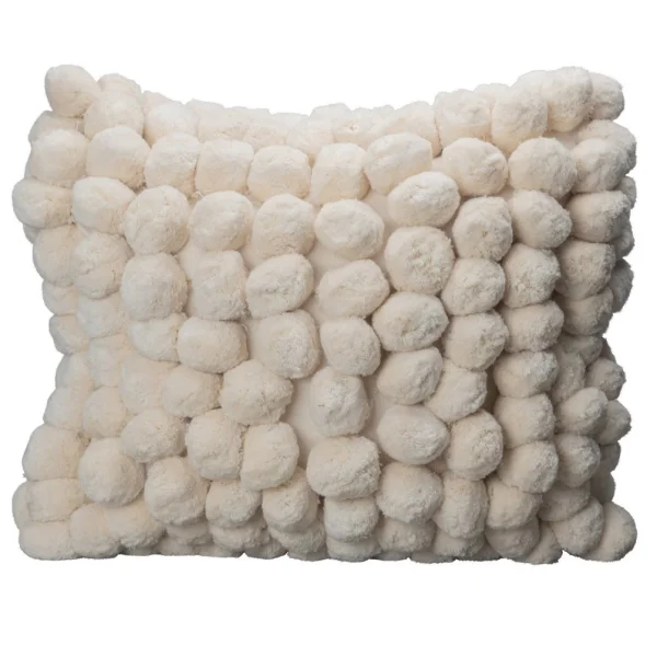 Byon Pom Pom kussen 45x45 cm Off white