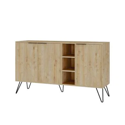 Calicosy - CLARA Buffet 3 nissen en 3 deuren - H83 cm - Eikenlook