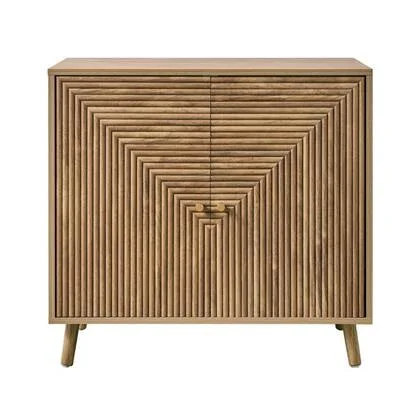 Calicosy - Dressoir 2 deuren L80 cm - EDEN - Licht hout