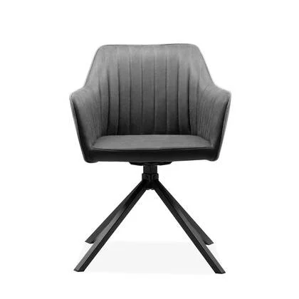 Calicosy - Eetkamerstoelen RAY - Stof - Bouclé Grijs - Set van 2