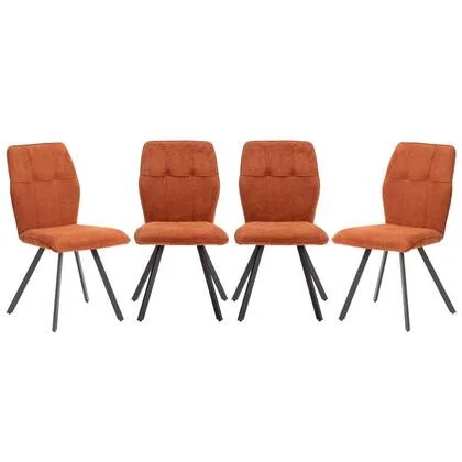 Calicosy - MERY Set van 4 stoelen in stof - H48 cm -