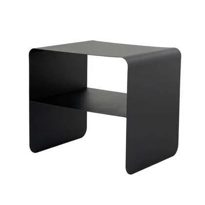 Calicosy - Metalen Bijzettafel SLOAN - H56 cm - Zwart