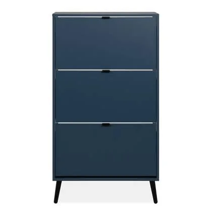 Calicosy - Schoenenkast VIGO - B70 cm - Alby blauw | zwart