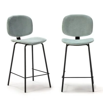 Calicosy - Set van 2 krukken in ribfluweel ARUS - H65 cm -