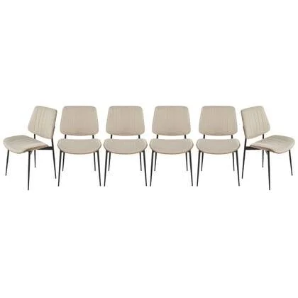 Calicosy - Set van 6 stoelen GISELLE - H82,5 cm