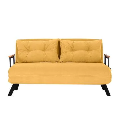 Calicosy - Slaapbank voor 2 personen - SANDO - Geel