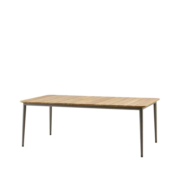 Cane-line Core eettafel teak 210x100x74 cm Taupe frame