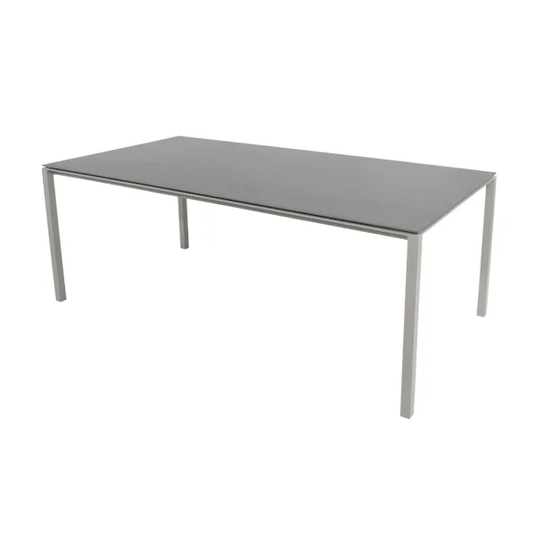 Cane-line Pure tafel 200x100 cm Basalt grey-taupe Pure tafel 200x100 cm Basalt grey-taupe