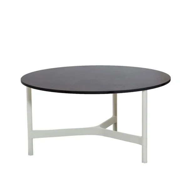Cane-line Twist salontafel large Ø90 cm Dark grey-white