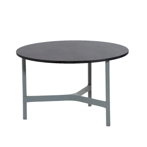 Cane-line Twist salontafel medium Ø70 cm Dark grey-light grey