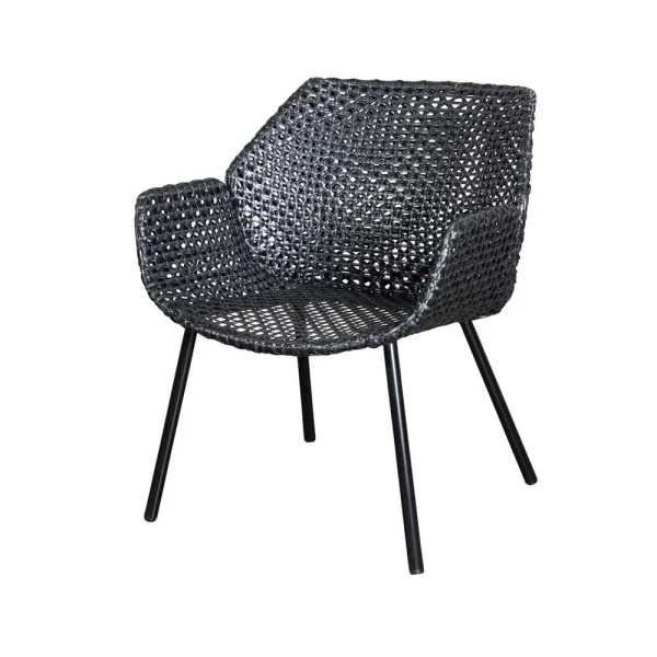 Cane-line Vibe loungestoel Black/anthracite