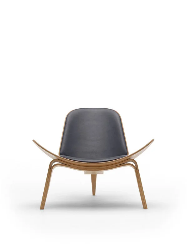 Carl Hansen & Søn CH07 stoel - Eiken, geolied - Leer antraciet/Thor 359