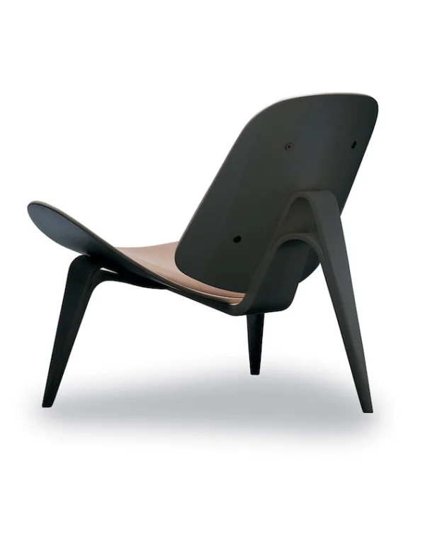 Carl Hansen & Søn CH07 stoel - Leer cognac/Thor 307 - Eiken, zwart gelakt