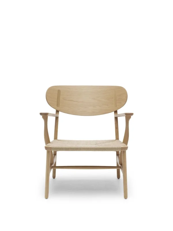 Carl Hansen & Søn CH22 Fauteuil - eiken geolied - Vlecht natuur