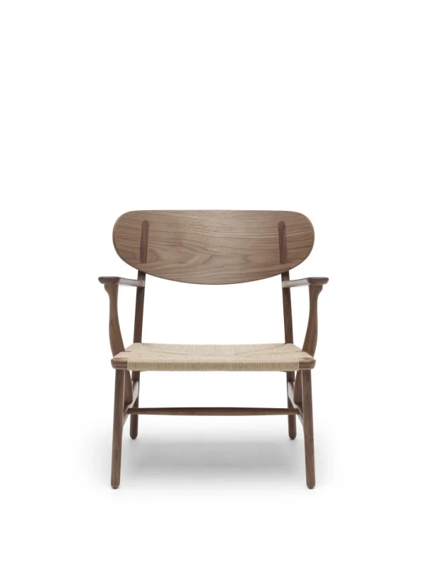 Carl Hansen & Søn CH22 Fauteuil - walnoot gelakt - Vlecht natuur