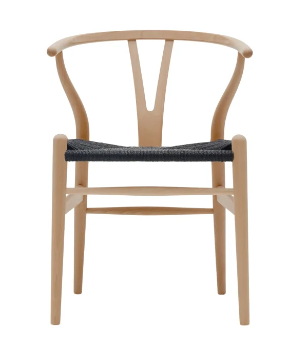 Carl Hansen & Søn CH24 Y Wishbone stoel beuken - beuken geolied - Vlecht zwart