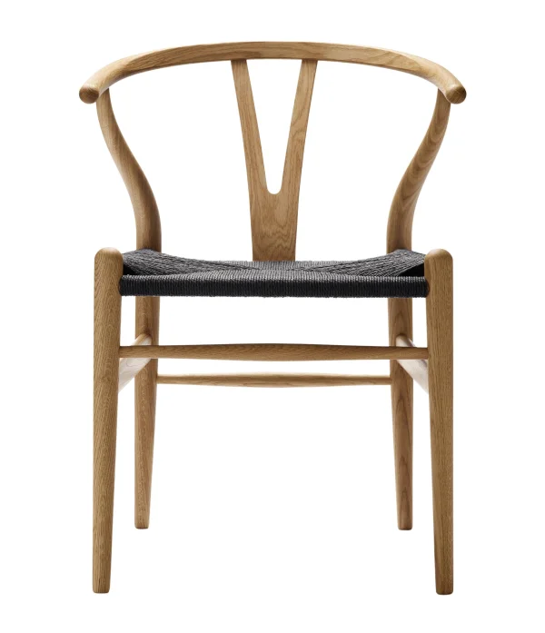 Carl Hansen & Søn CH24 Y Wishbone-stoel eiken - eiken geolied - Vlecht zwart