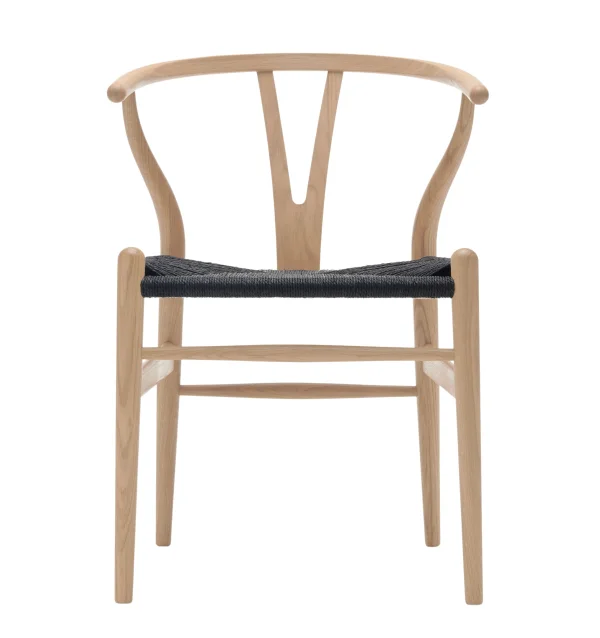 Carl Hansen & Søn CH24 Y Wishbone-stoel eiken - eiken wit geolied - Vlecht zwart