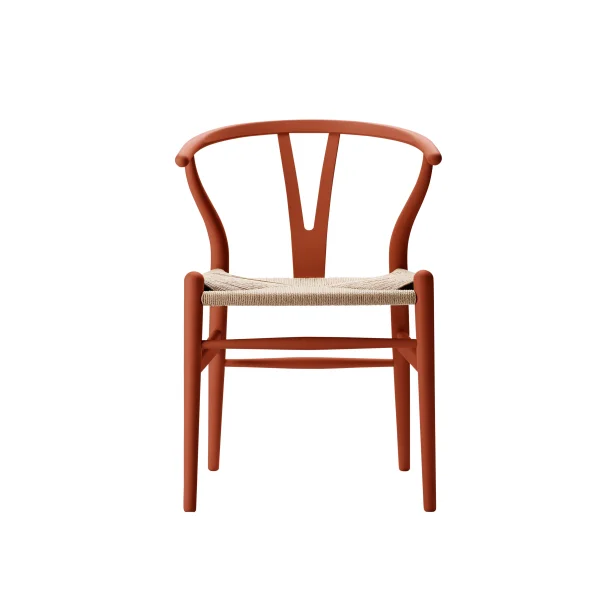 Carl Hansen & Søn CH24 Y Wishbone stoel Soft Edition van Ilse Crawford - terracotta