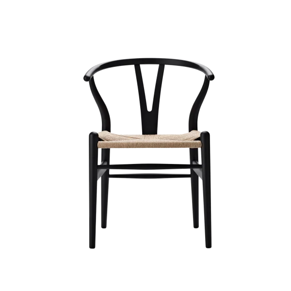 Carl Hansen & Søn CH24 Y Wishbone-stoel Soft - soft black