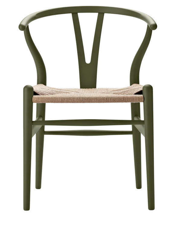 Carl Hansen & Søn CH24 Y Wishbone-stoel Soft - soft olive green