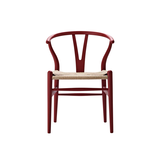 Carl Hansen & Søn CH24 Y Wishbone-stoel Soft - soft red