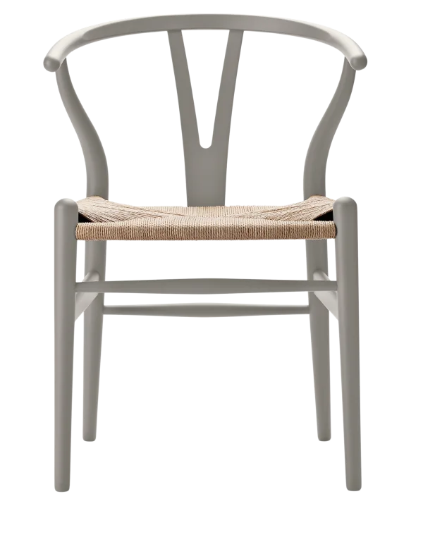 Carl Hansen & Søn CH24 Y Wishbone-stoel Soft - soft silver grey