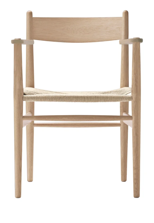 Carl Hansen & Søn CH37 Stoel - eiken wit geolied