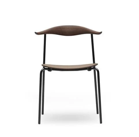 Carl Hansen & Søn CH88 T stoel - Frame roestvrij staal - Staal, zwart gepoedercoat - eiken geolied