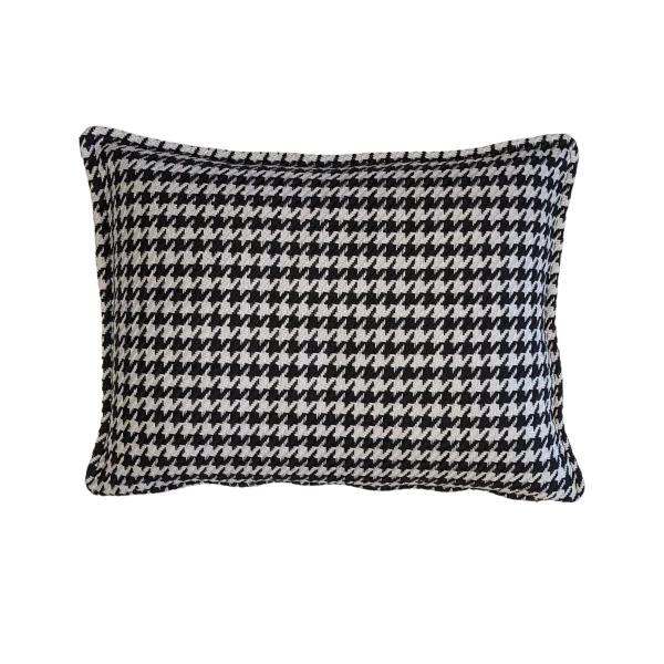 Cecilie Madsen Pauline Rückenkissen - schwarz/weiß