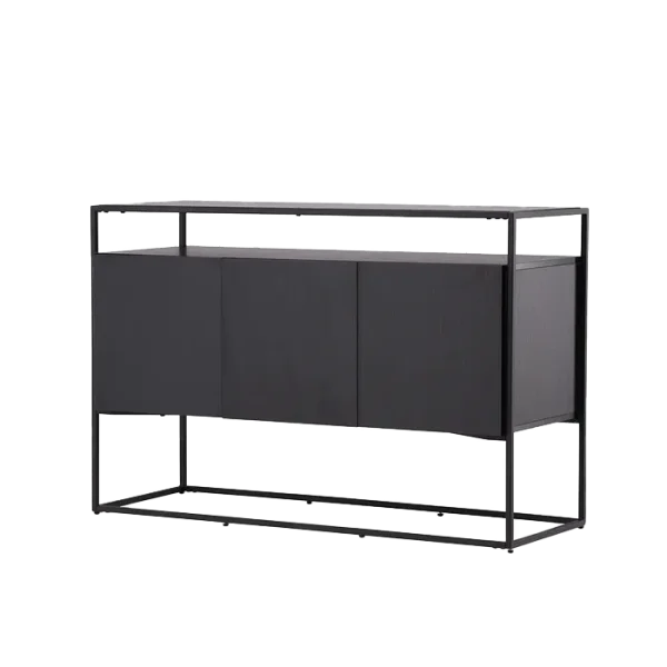 Cedric houten dressoir zwart - 120 x 45 cm