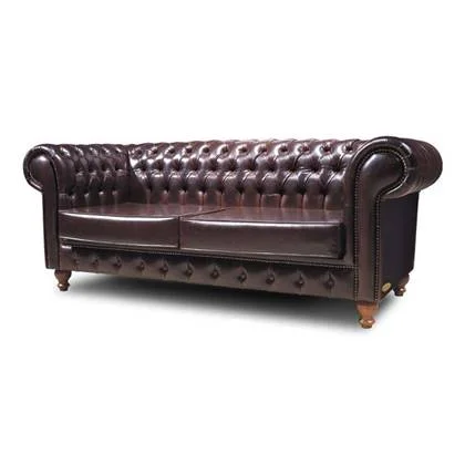 Chesterfield No Leather 3 zits bank My Chesterfield NAL Antiek Bruin