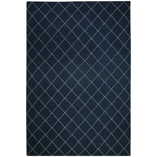 Chhatwal & Jonsson Diamond vloerkleed 230x336 cm Gemêleerd blauw-gebroken wit