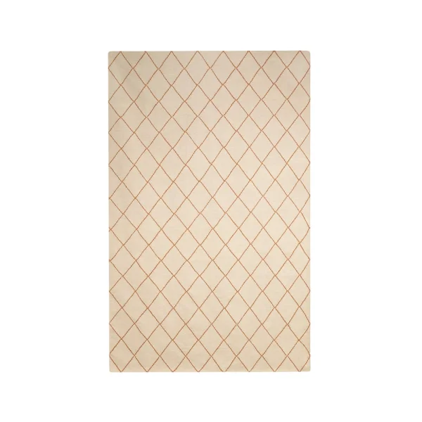 Chhatwal & Jonsson Diamond Vloerkleed Off white/orange, 230x336 cm