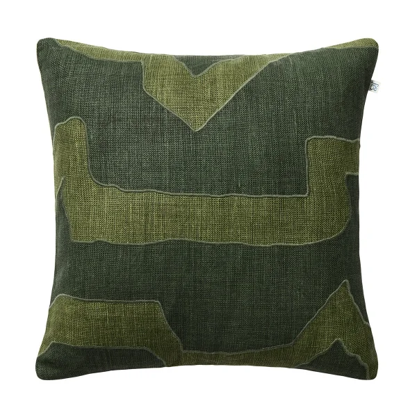 Chhatwal & Jonsson Sikkim kussenhoes 50x50 cm Forest Green-Green