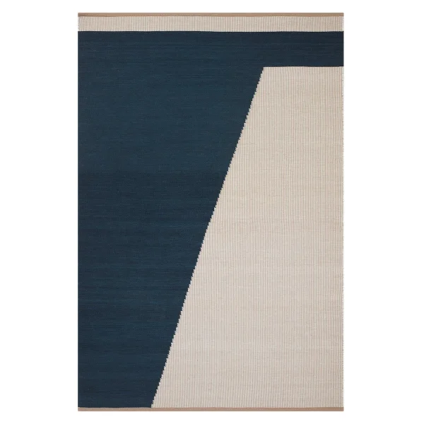 Chhatwal & Jonsson Una wollen vloerkleed 230x320 cm Dark blue-beige-off white