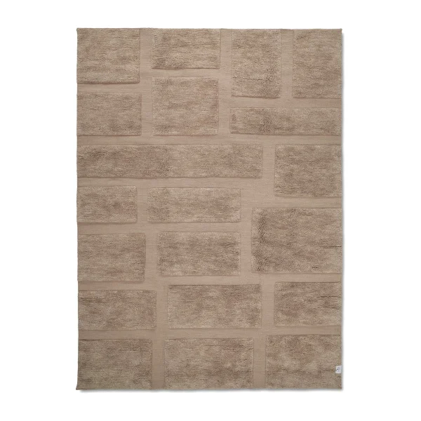 Classic Collection Bricks wollen vloerkleed 250x350 cm Beige